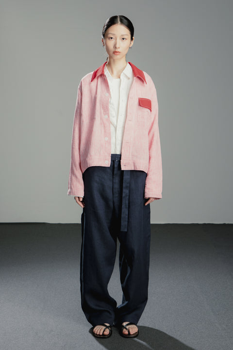 Unisex Belted Linen Trousers