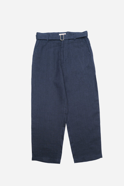 Unisex Belted Linen Trousers