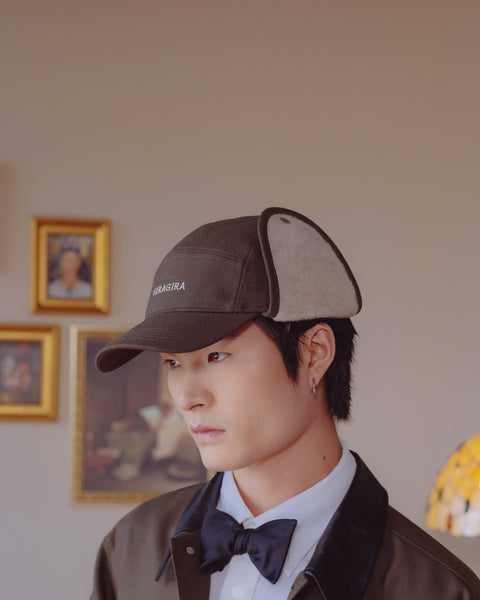 Wool Earflap Hat Brown