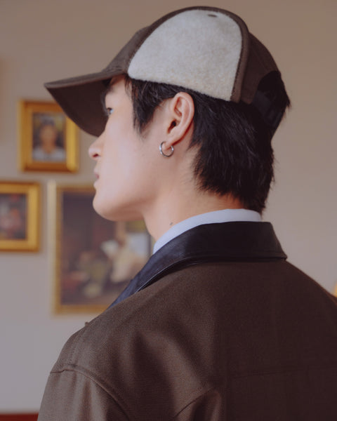 Wool Earflap Hat Brown