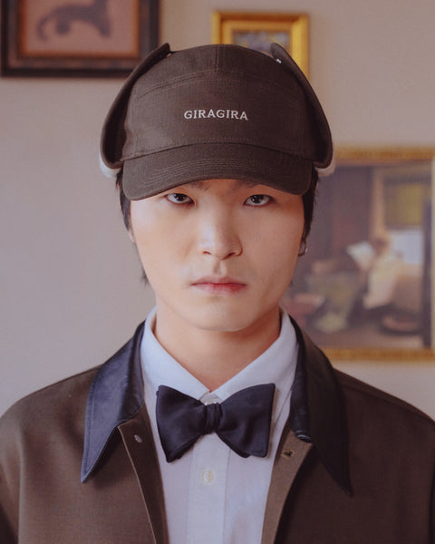 Wool Earflap Hat Brown