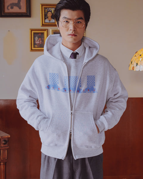 GIRAGIRA Heavy Weight Hoodie Grey